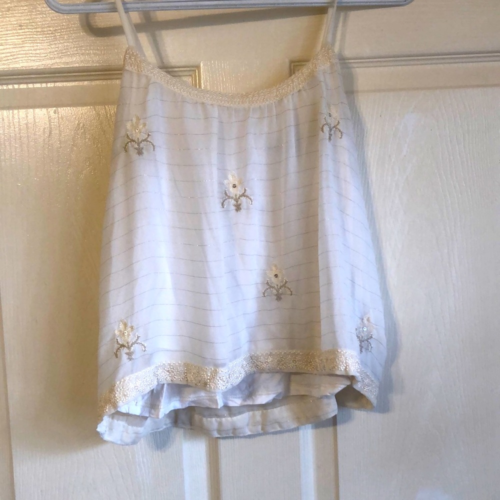 Cream Tank Top